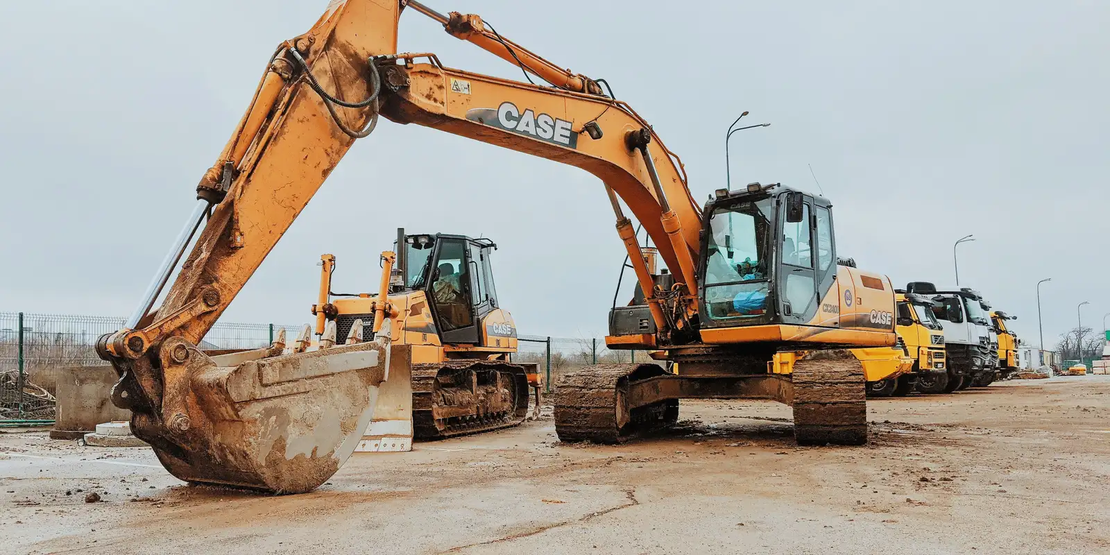 Excavation fleet equipment lineup in Washington, DC