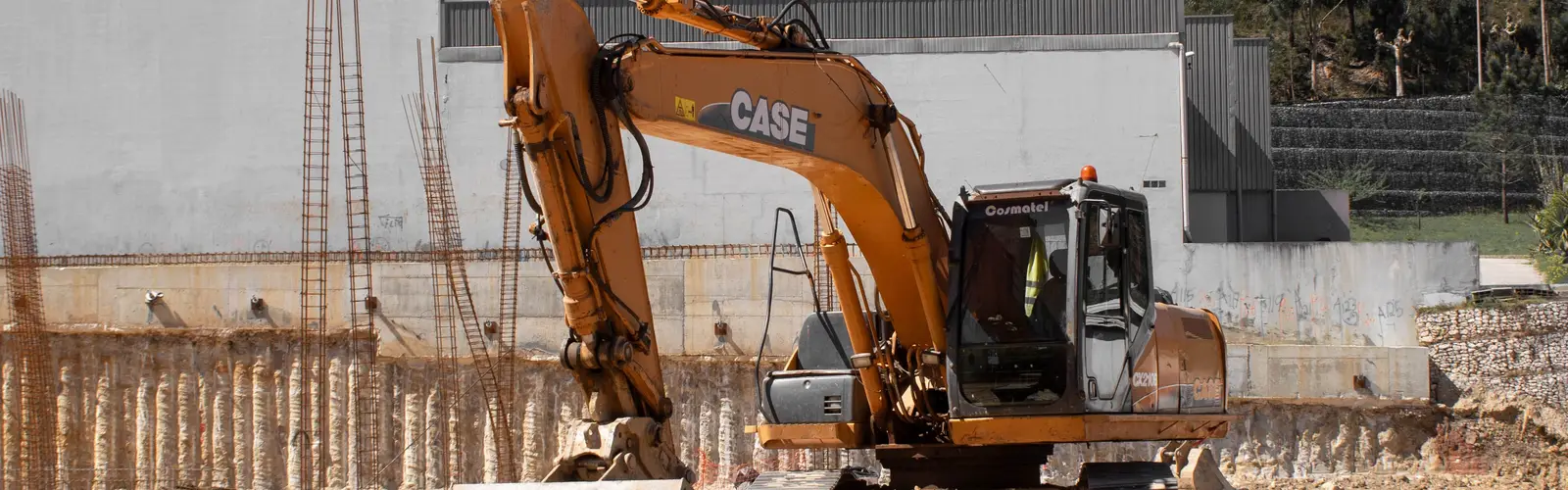 Excavator on a job site in Washington, DC